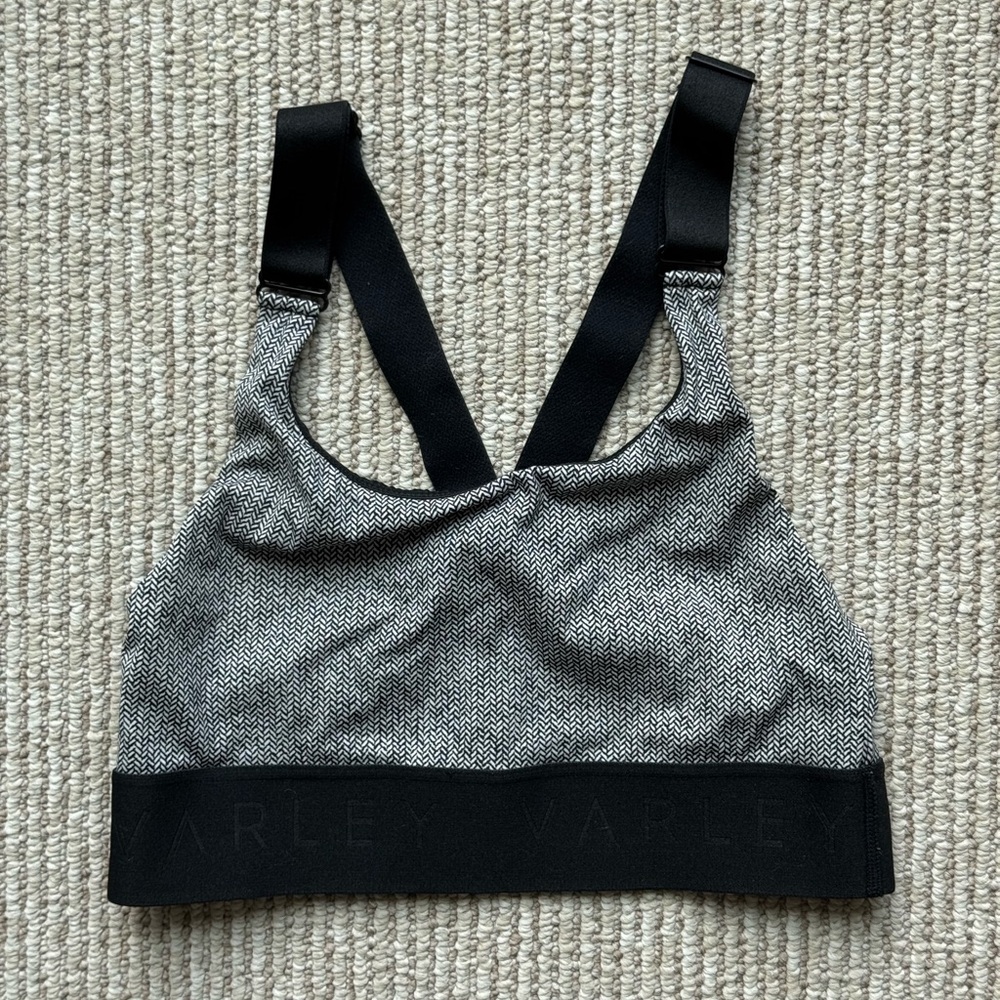 Varley Women's Black and Gray Sports Bra
